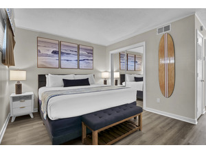 Comfortable king-sized bed